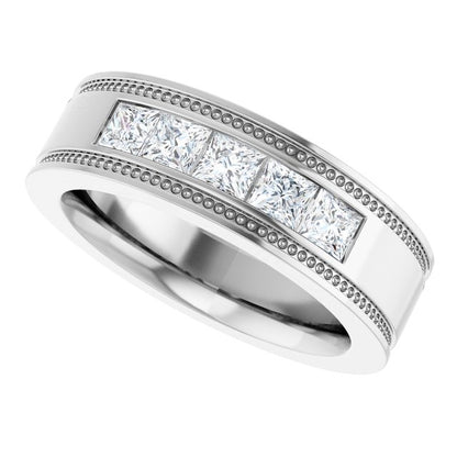3/4 CTW Natural Diamond Band, 6.3 mm