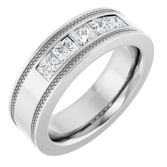 3/4 CTW Natural Diamond Band, 6.3 mm