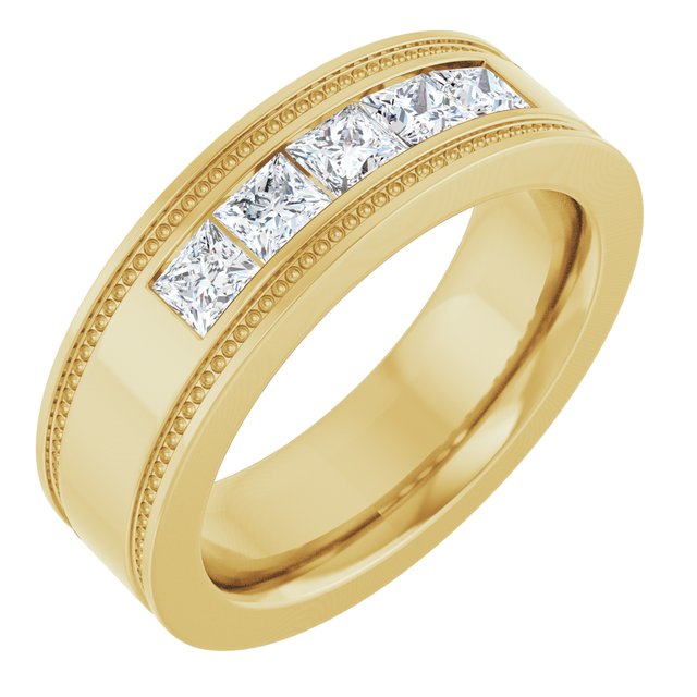 3/4 CTW Natural Diamond Band, 6.3 mm