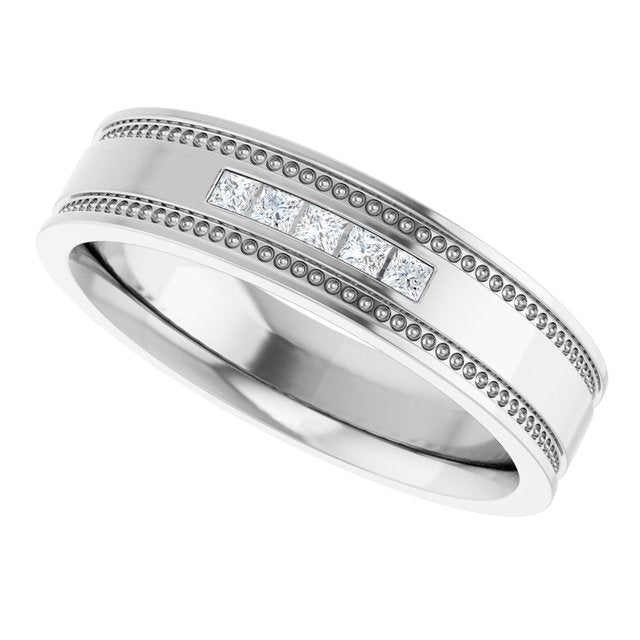 1/8 CTW Natural Diamond Band, 4.8 mm
