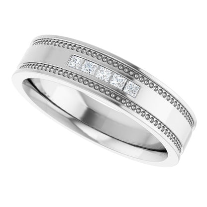 1/8 CTW Natural Diamond Band, 4.8 mm