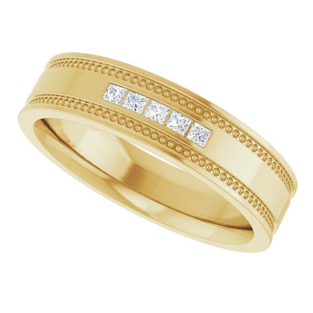 1/8 CTW Natural Diamond Band, 4.8 mm