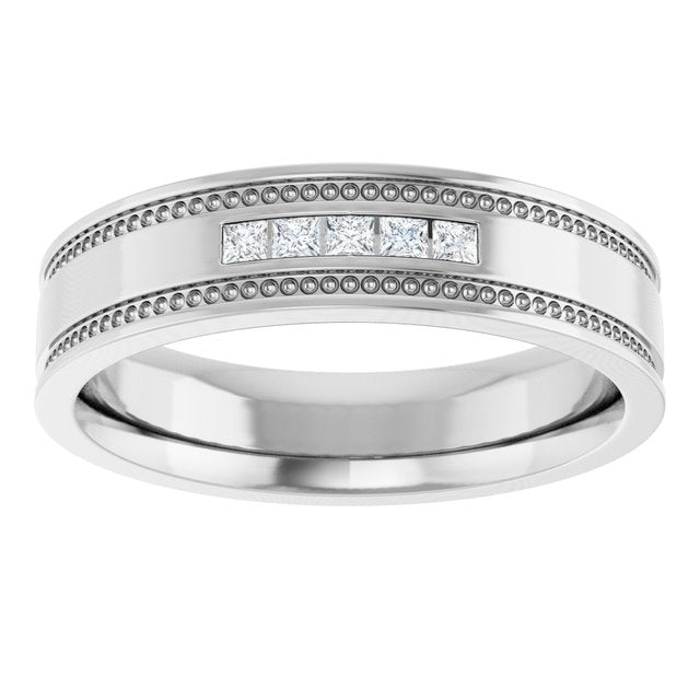 1/8 CTW Natural Diamond Band, 4.8 mm