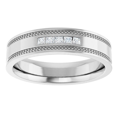 1/8 CTW Natural Diamond Band, 4.8 mm