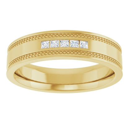 1/8 CTW Natural Diamond Band, 4.8 mm