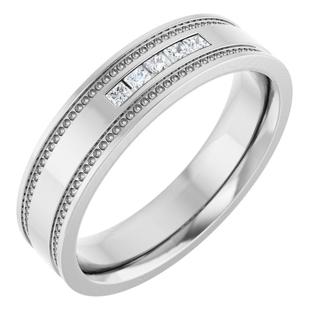 1/8 CTW Natural Diamond Band, 4.8 mm