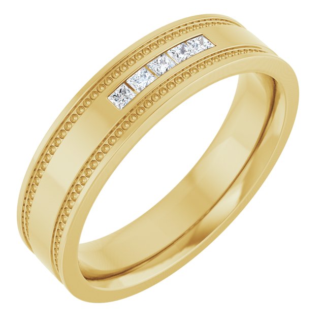 1/8 CTW Natural Diamond Band, 4.8 mm