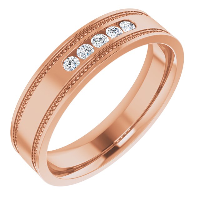 1/6 CTW Natural Diamond Band, 5.3 mm