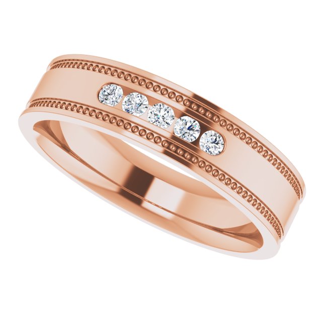 1/6 CTW Natural Diamond Band, 5.3 mm