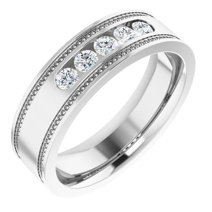 1/3 CTW Natural Diamond Band, 5.8 mm