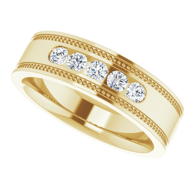 1/3 CTW Natural Diamond Band, 5.8 mm