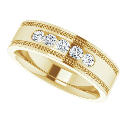 1/3 CTW Natural Diamond Band, 5.8 mm