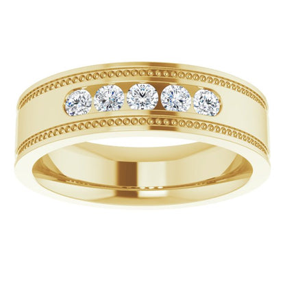 1/3 CTW Natural Diamond Band, 5.8 mm