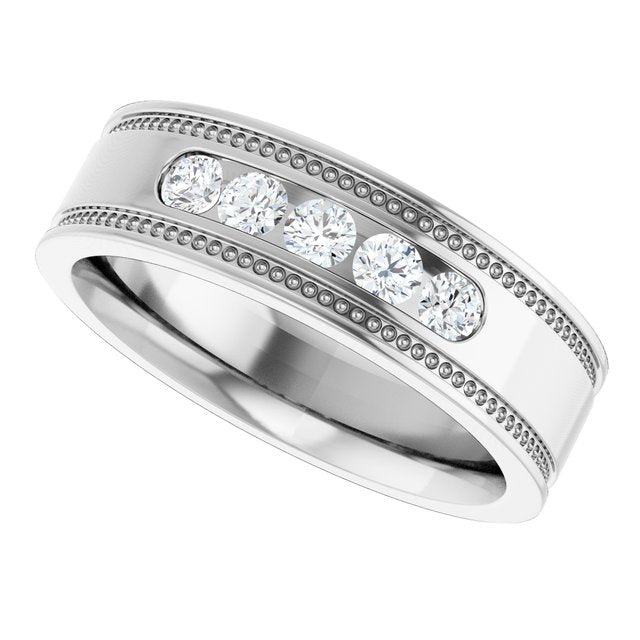 1/3 CTW Natural Diamond Band, 5.8 mm