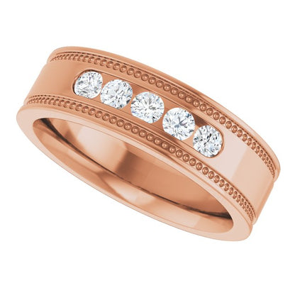 1/3 CTW Natural Diamond Band, 5.8 mm