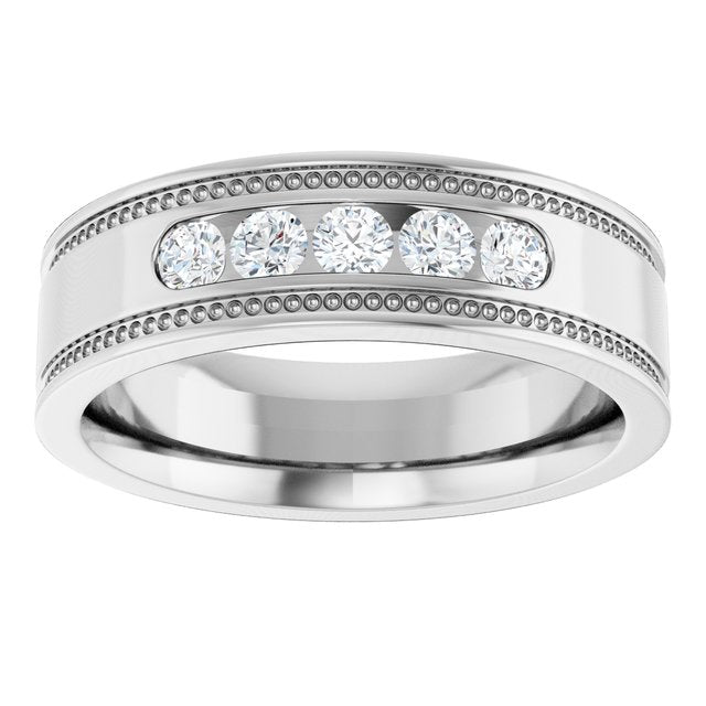 1/3 CTW Natural Diamond Band, 5.8 mm