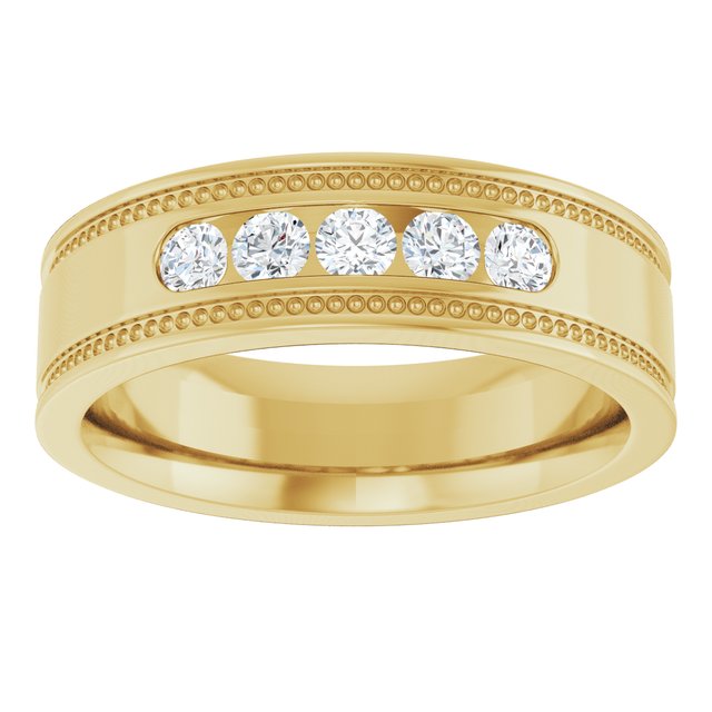 1/3 CTW Natural Diamond Band, 5.8 mm