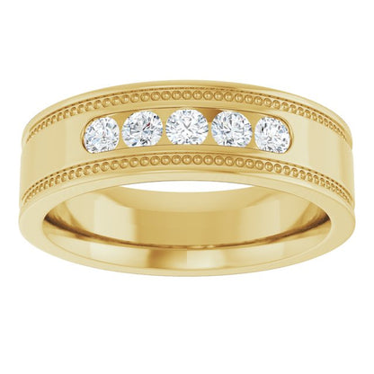 1/3 CTW Natural Diamond Band, 5.8 mm