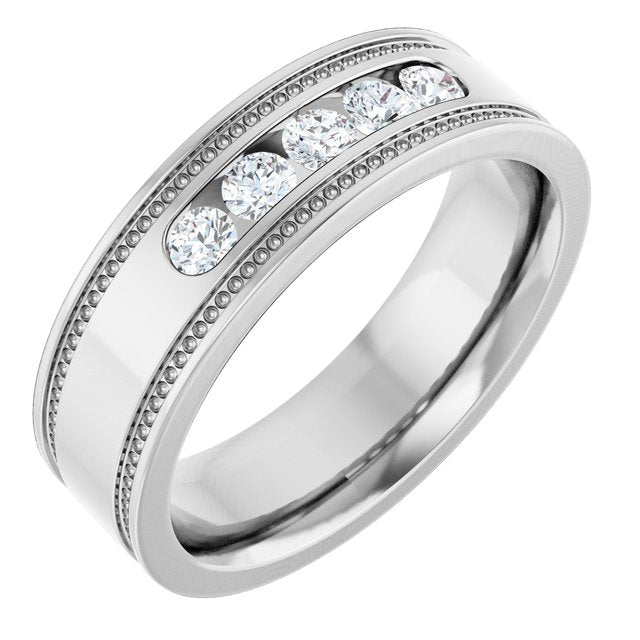 1/3 CTW Natural Diamond Band, 5.8 mm