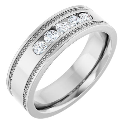 1/3 CTW Natural Diamond Band, 5.8 mm