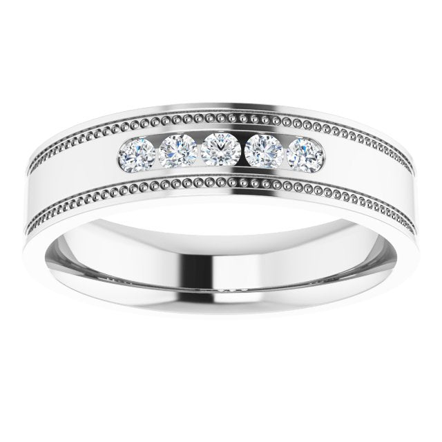 1/4 CTW Natural Diamond Band, 5.55 mm