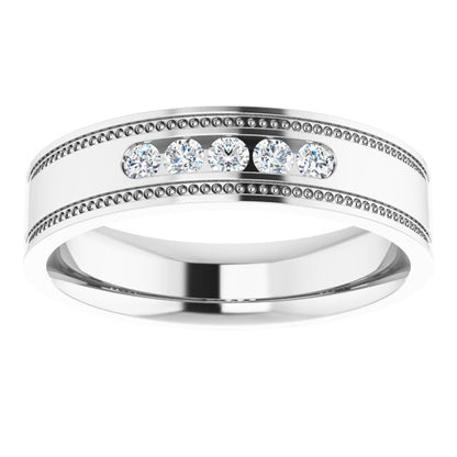 1/4 CTW Natural Diamond Band, 5.55 mm