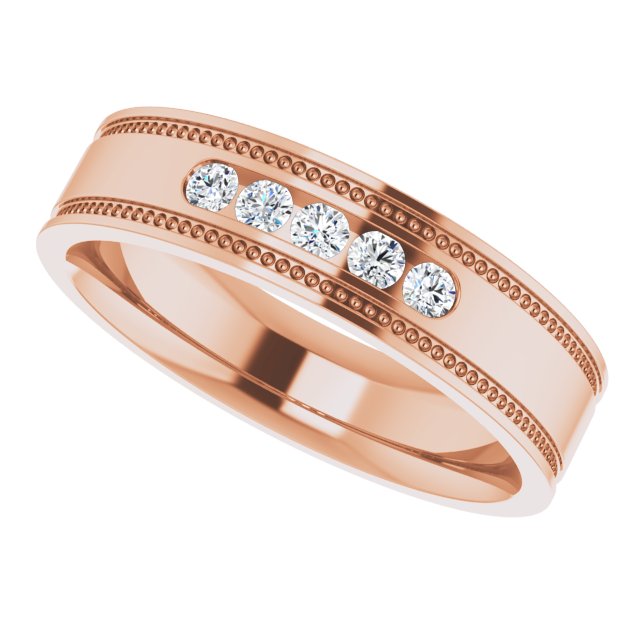1/4 CTW Natural Diamond Band, 5.55 mm
