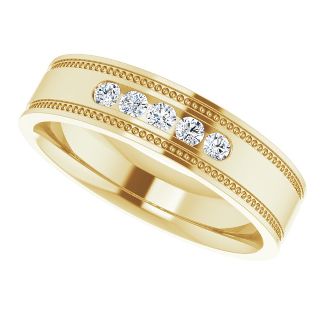 1/4 CTW Natural Diamond Band, 5.55 mm