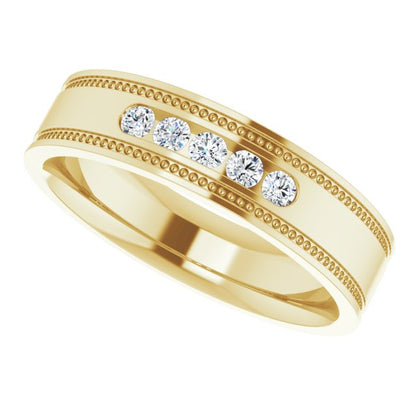1/4 CTW Natural Diamond Band, 5.55 mm