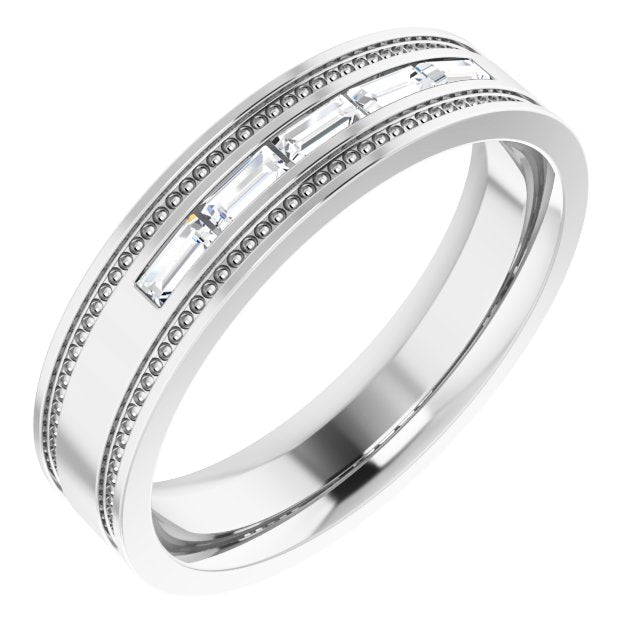 1/5 CTW Natural Diamond Band, 4.8 mm