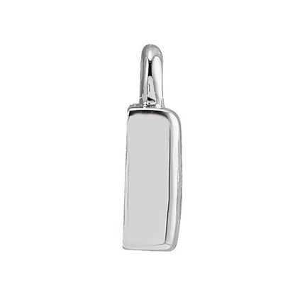 Petite Pavé® .03 CTW Natural Diamond Initial Dangle, 4 mm x 4.5 mm