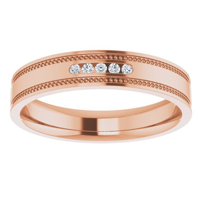 .07 CTW Natural Diamond Band, 4.8 mm