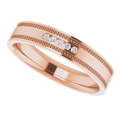 .07 CTW Natural Diamond Band, 4.8 mm