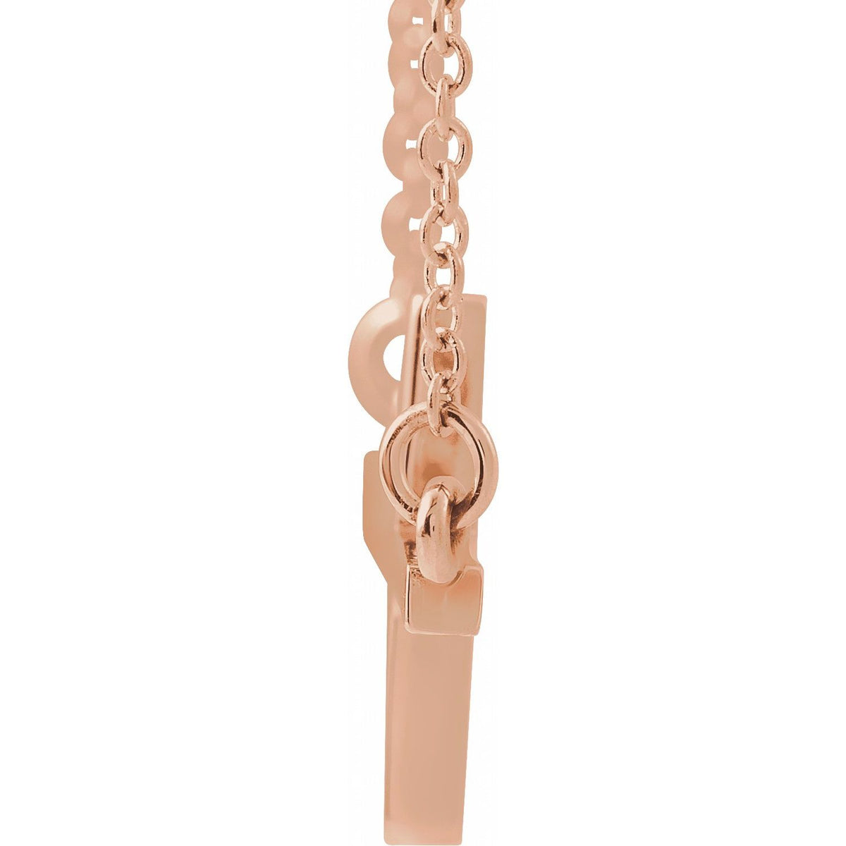 22x11. Sideways Cross 16-18" Necklace