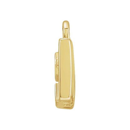 Petite Pavé® .01 CTW Natural Diamond Radio Cassette Dangle