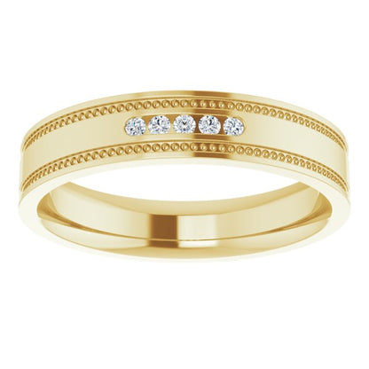 .07 CTW Natural Diamond Band, 4.8 mm