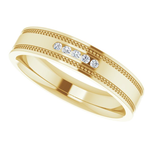 .07 CTW Natural Diamond Band, 4.8 mm