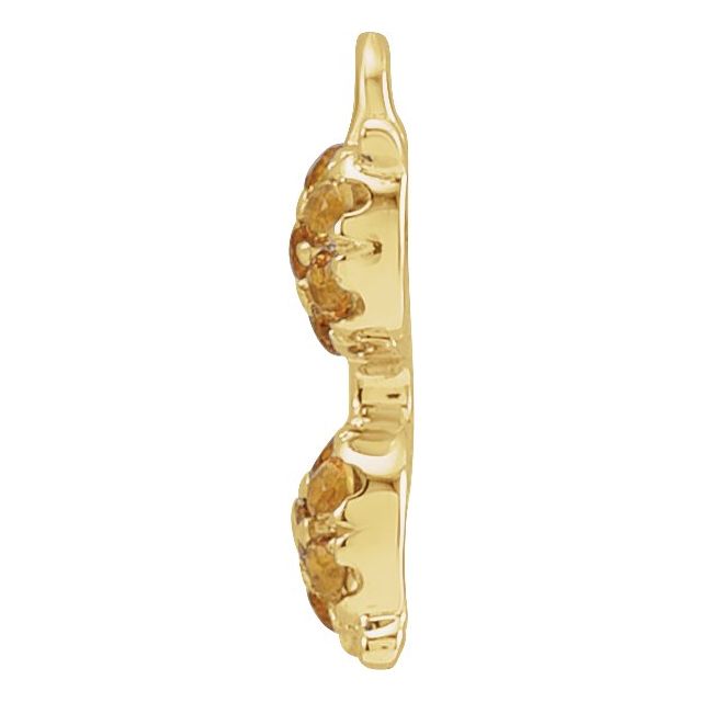 14K Yellow Gold Petite Pavé® Natural Citrine Sunglass Dangle