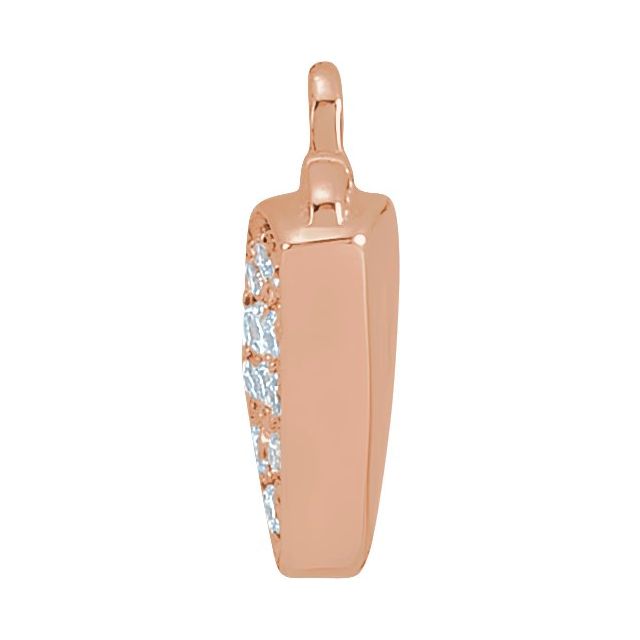 Petite Pavé® .05 CTW Natural Diamond Taco Dangle