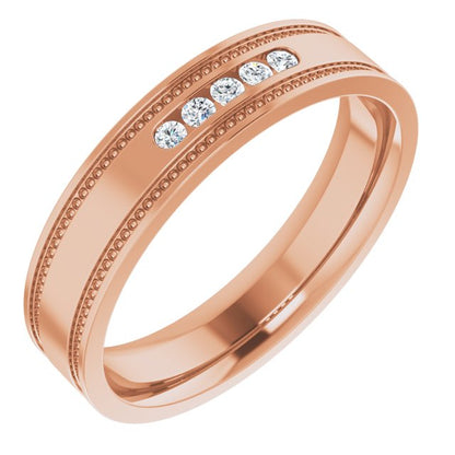 .08 CTW Natural Diamond Band, 5 mm