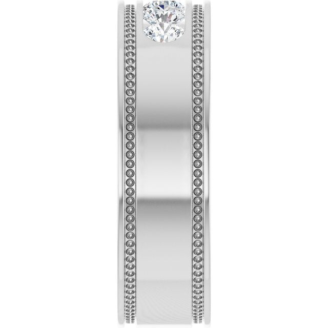 1/2 CTW Natural Diamond Band, 6.3 mm