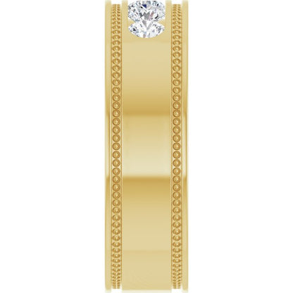 1/2 CTW Natural Diamond Band, 6.3 mm