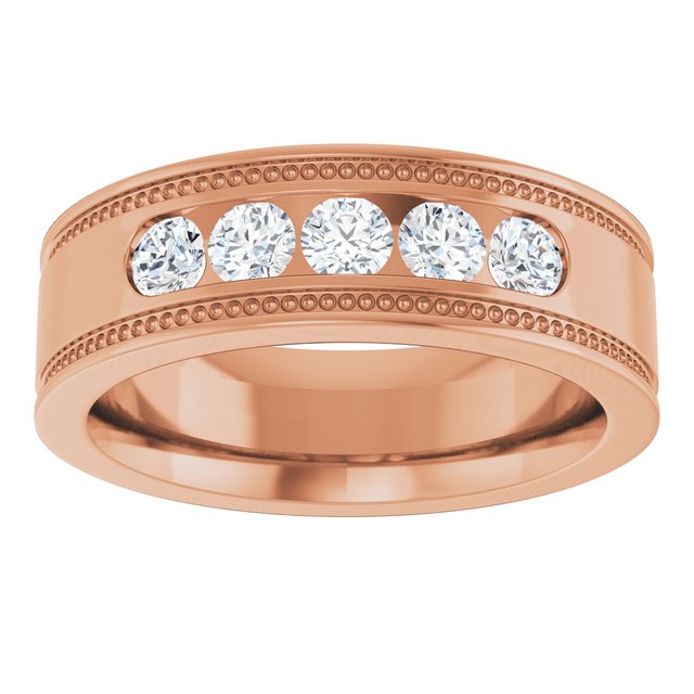 1/2 CTW Natural Diamond Band, 6.3 mm