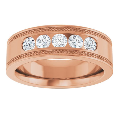 1/2 CTW Natural Diamond Band, 6.3 mm