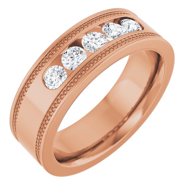 1/2 CTW Natural Diamond Band, 6.3 mm