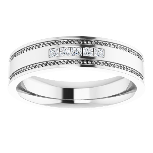 1/8 CTW Natural Diamond Band, 4.8 mm