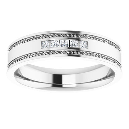 1/8 CTW Natural Diamond Band, 4.8 mm