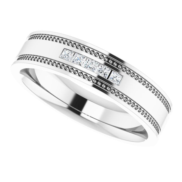 1/8 CTW Natural Diamond Band, 4.8 mm