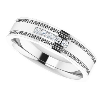 1/8 CTW Natural Diamond Band, 4.8 mm