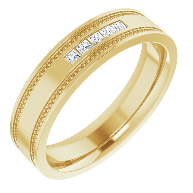 1/8 CTW Natural Diamond Band, 4.8 mm